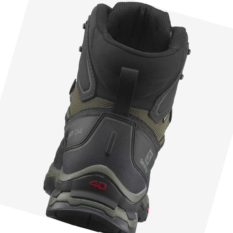 Salomon QUEST 4 GORE-TEX Erkek Yürüyüş Ayakkabısı Zeytin Yeşili | TR 3563NWY